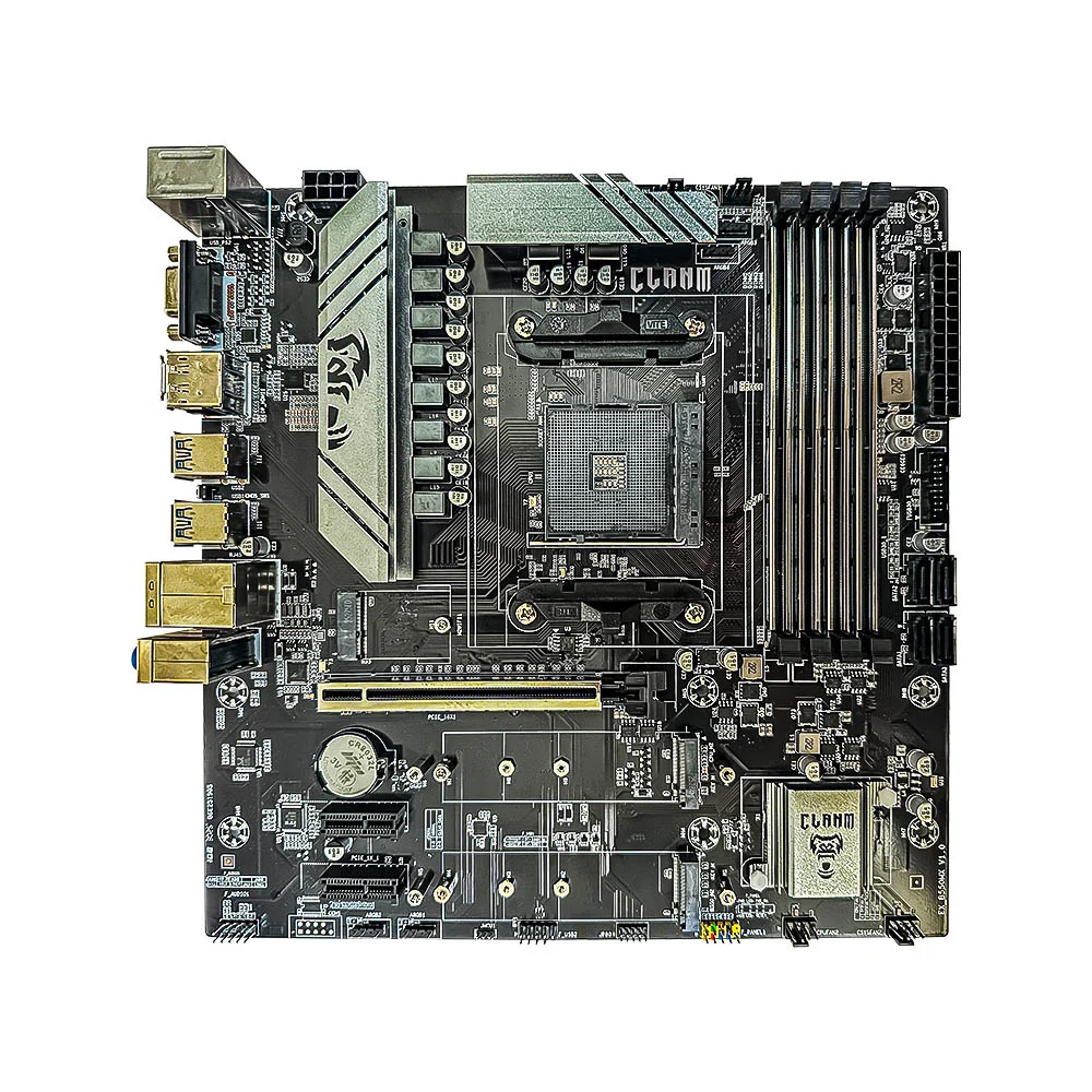 Imagem 4 de 5 do produto Placa Mae B550 Clanm Amd Socket Am4  Ddr-4
