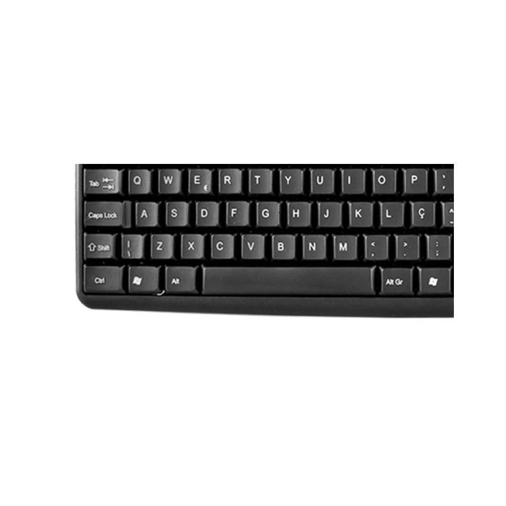 Imagem 3 de 5 do produto Teclado Tc-03 Abnt2 Teclas Macias E Silenciosas Conexão Plug & Play Usb Evus