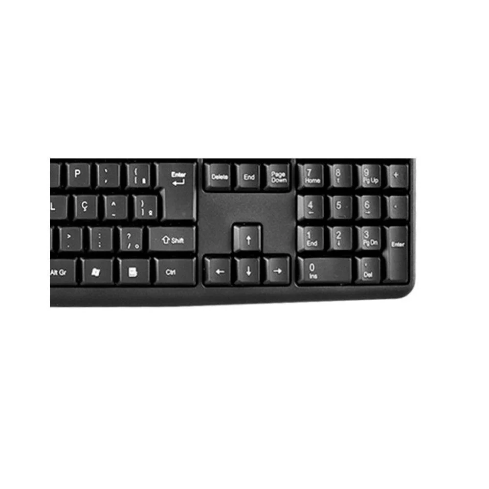 Imagem 5 de 5 do produto Teclado Tc-03 Abnt2 Teclas Macias E Silenciosas Conexão Plug & Play Usb Evus