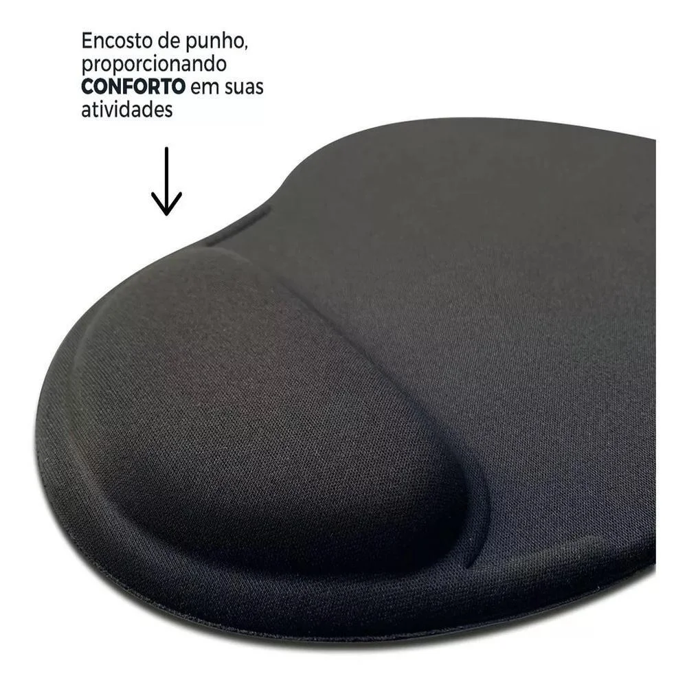 Imagem 5 de 5 do produto Mouse Pad Com Apoio De Pulso Gel Antiderrapante Ergonômico Yeet