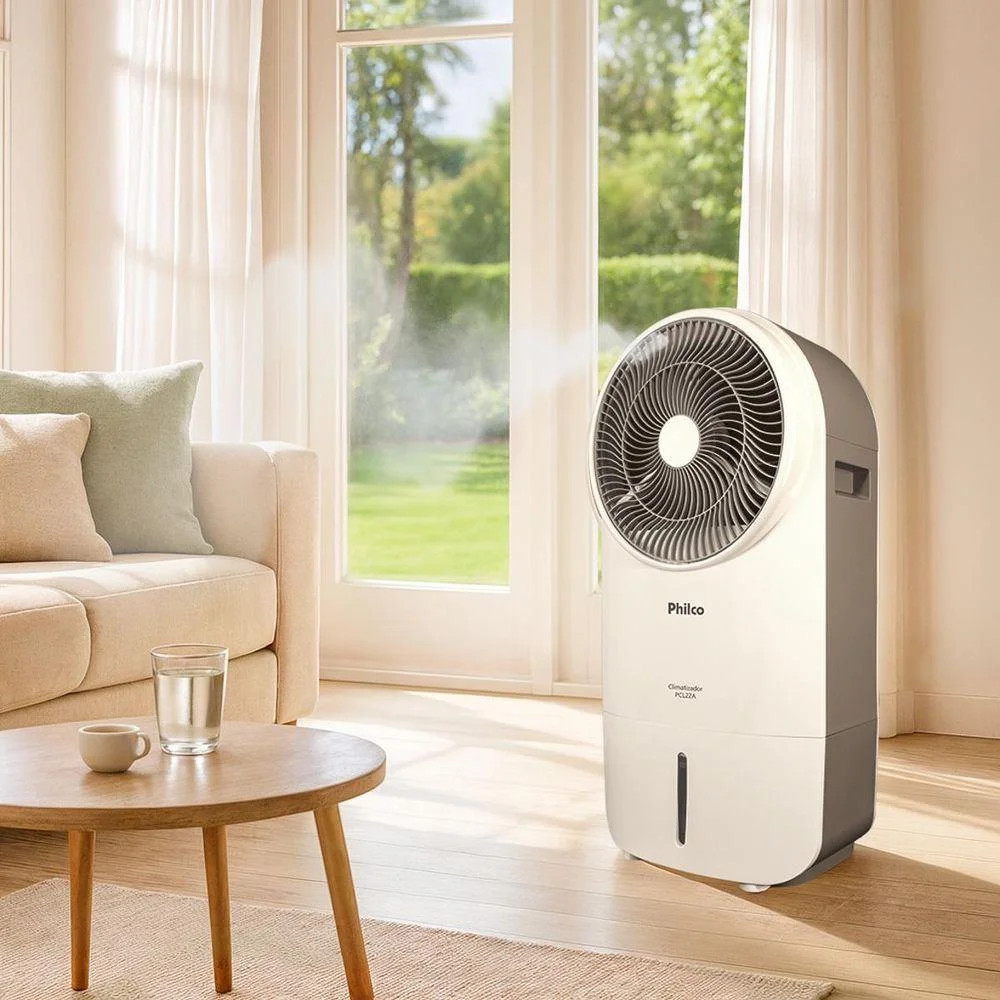 Imagem 3 de 5 do produto Climatizador De Ar Philco 22l 4 Em 1 Com Filtro Colmeia 100w Branco PCl22a 110v