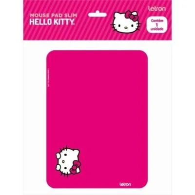 Mouse Pad Slim Hello Kitty Caixa C 20 Unidades Estampas Rosa Letron