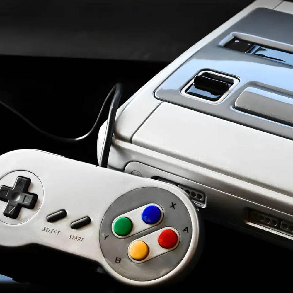 Imagem 2 de 5 do produto Console Retrô Super Mini Sfc 620 Jogos Com 2 Controles Com Fio Bivolt