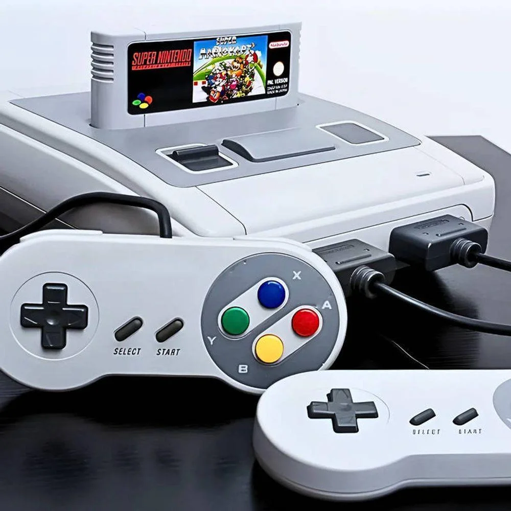Imagem 3 de 5 do produto Console Retrô Super Mini Sfc 620 Jogos Com 2 Controles Com Fio Bivolt