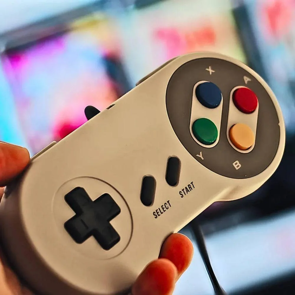 Imagem 5 de 5 do produto Console Retrô Super Mini Sfc 620 Jogos Com 2 Controles Com Fio Bivolt