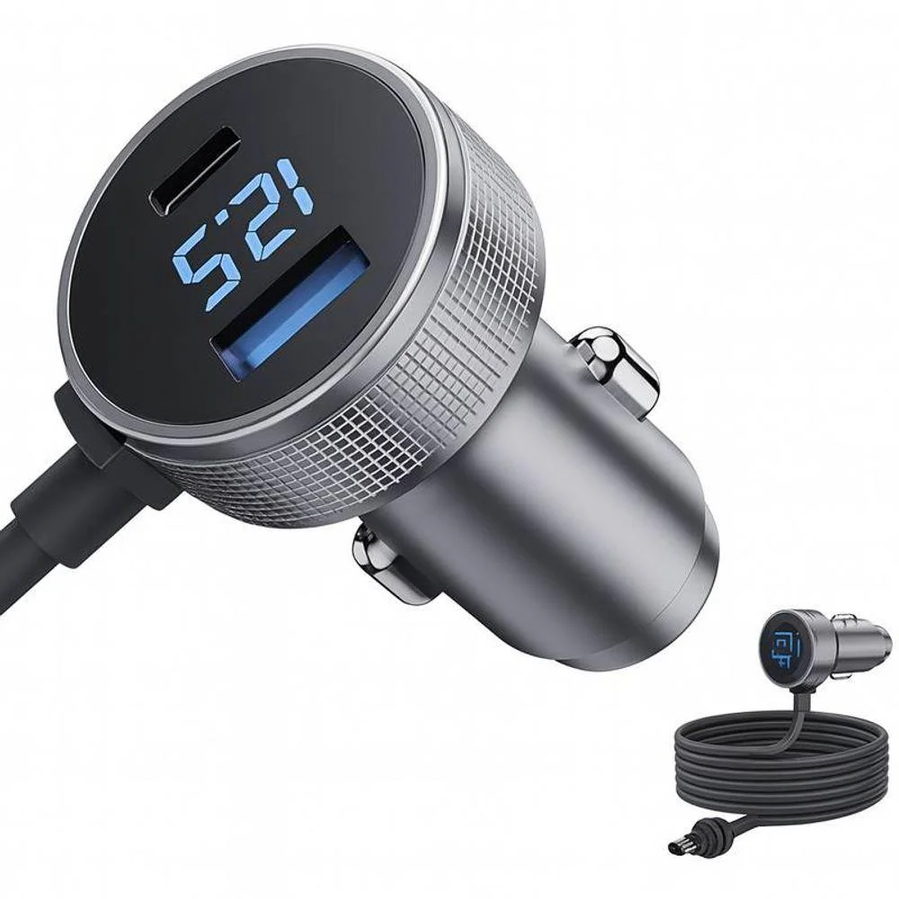 Cabo Carregador Veicular Adaptador 3 Em 1 Starlink Mini Display Digital Pd Qc 3.0 2m