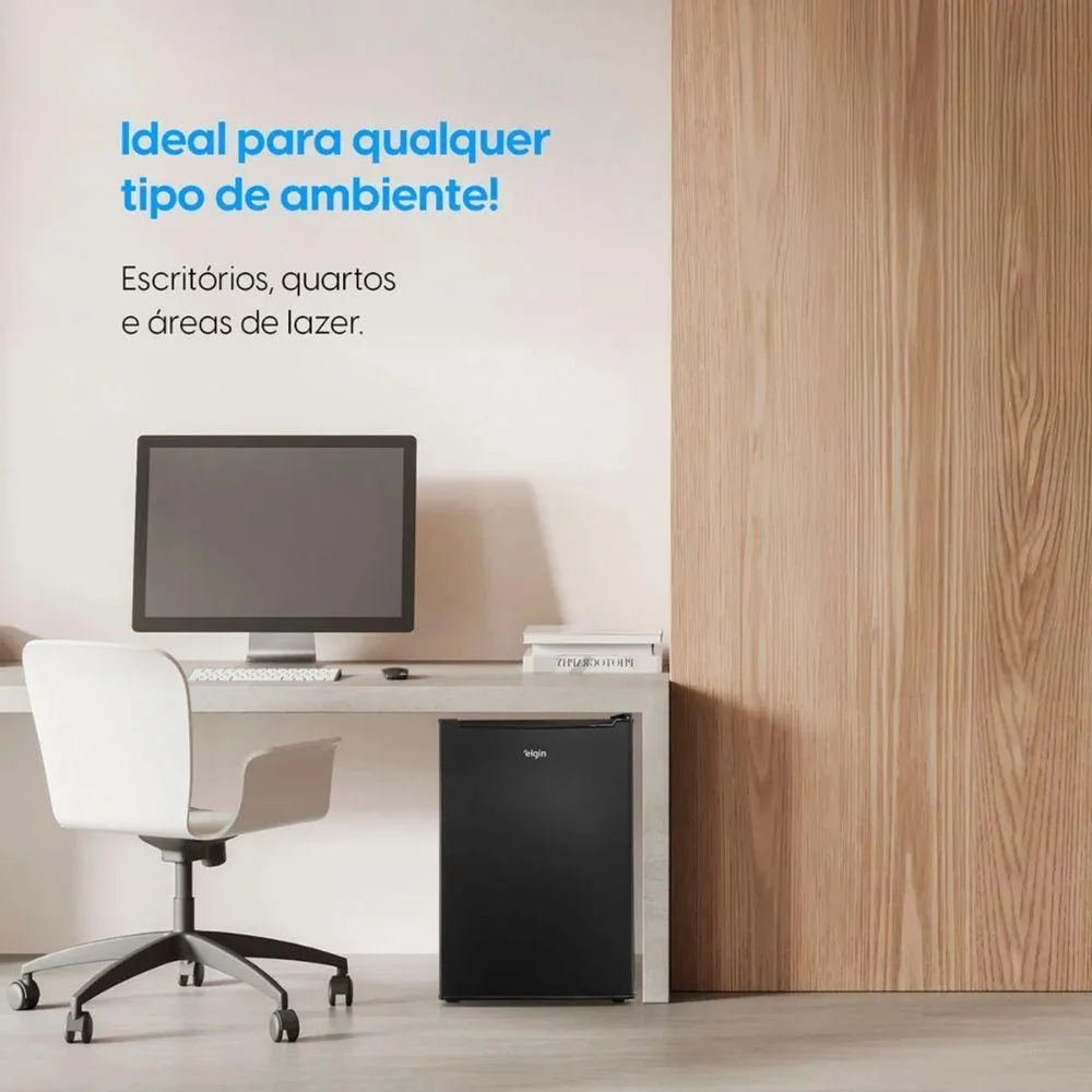 Imagem 4 de 5 do produto Frigobar Elgin 1 Porta Manual 70l Compartimento Extra Frio Bafn070d1nap Preto 110v