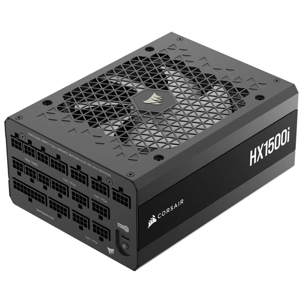 Fonte Corsair Hx1500i, 1500w, Cybenetics Platinum, Pfc Ativo, PCie 5.1, Full Modular, Cp-9020309-br