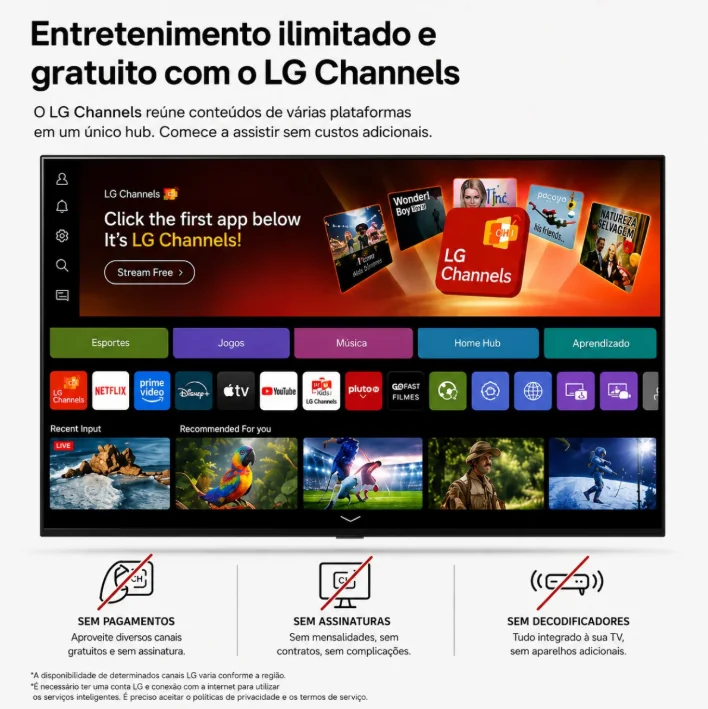 Imagem 5 de 5 do produto Smart Tv Lg 43" 4k Uhd Nanocell Ai LED Hdr 43un85cbpsa Wi-fi