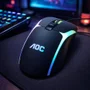 Mouse Gamer RGB 7200 Dpi 8 Botões Programáveis Design Ergonômico Aoc