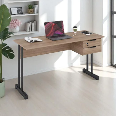 Escrivaninha Retangular Master 1.2 Euro Montana 2 Gavetas 120cm Casah