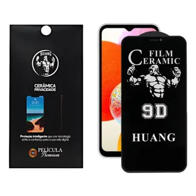Película De Cerâmica Privacidade Total 9h Compatível Com Xiaomi Redmi 15c / Poco C85 4g – Premium Anti Espião Proteção