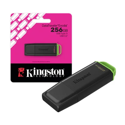 Pen Drive 256gb Usb 3.2 Datatraveler Exodia G2 70mbs Leit Dtxg2/256gb Kingston