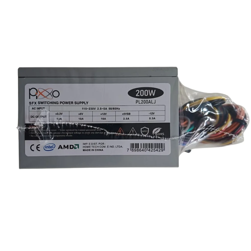 Fonte Sfx Pl200alj 200w Automático Pixxo