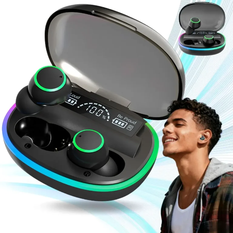 Imagem 4 de 5 do produto Fone Bluetooth 5.3 Ez-064 Sem Fio Com Microfone LED