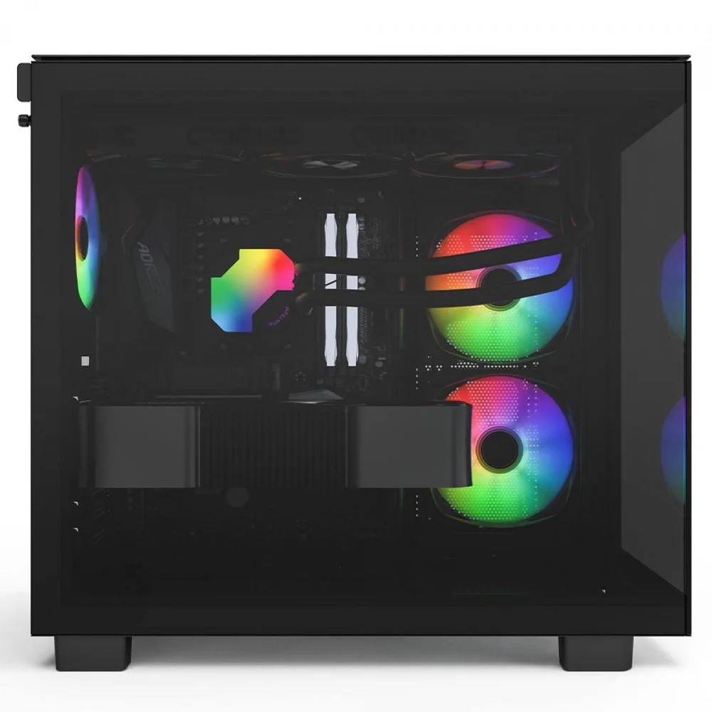Gabinete Gamer Montech King 65 Pro, Mid Tower, Vidro Temperado, Atx, Black, Sem Fonte, Com 3 Fans ARGB, Preto Gabinete Gamer Montech King 65 Pro, Mid Tower, Vidro Temperado, Atx, Black, Sem Fonte, Com 3 Fans ARGB, Preto