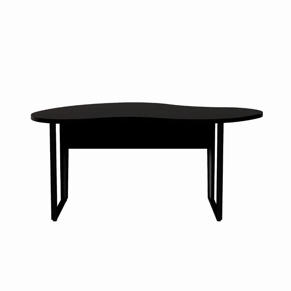 Imagem 5 de 5 do produto Mesa Para Escritório Linear Mesa Orgânica Mdp 173cm Preto F5 Office