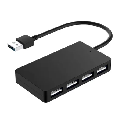 Adaptador Hub Usb Satellite A-hub13 4 Em 1 Tipo-c Portas Usb 3.0 Dados Alta Velocidade Preto Compacto Portátil