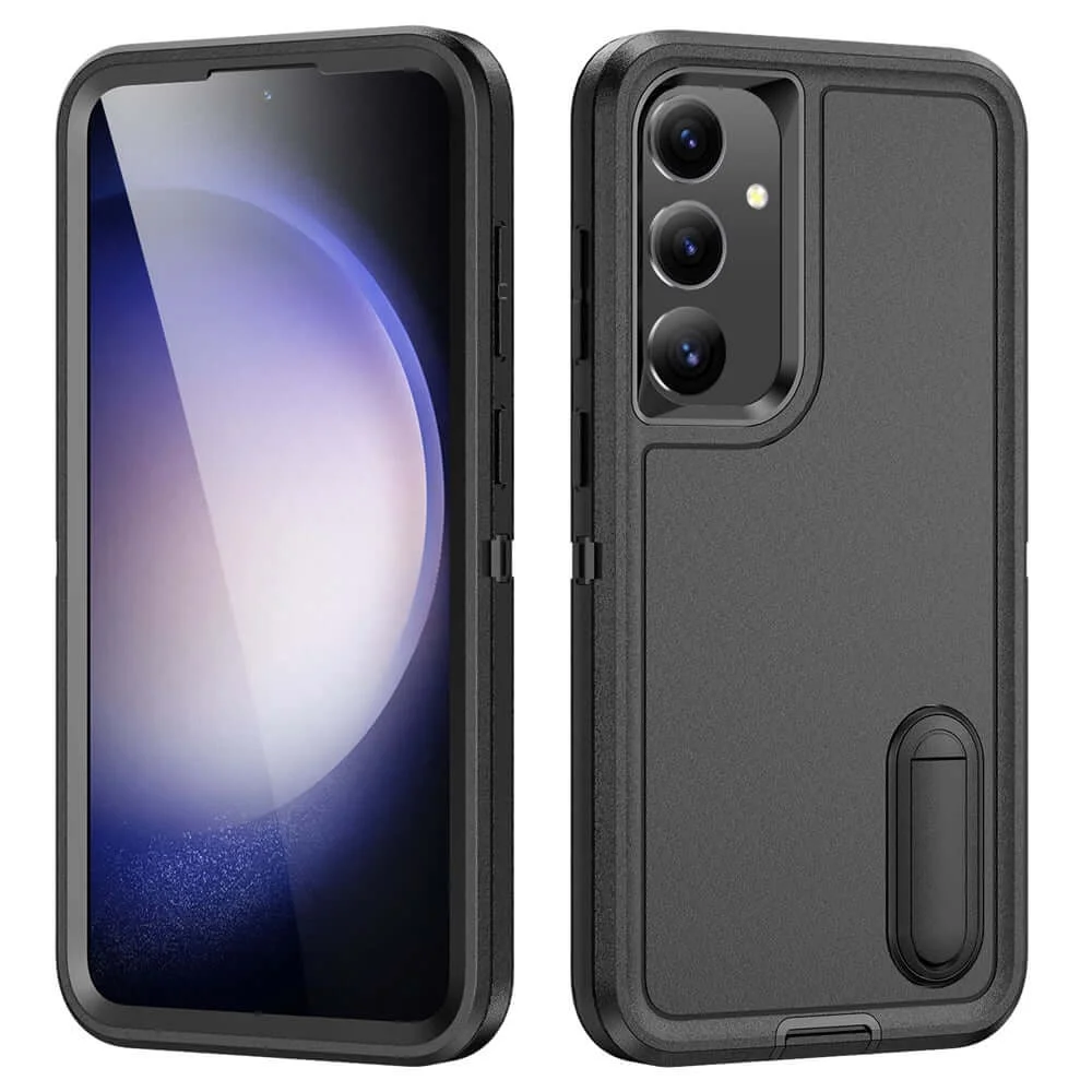 Imagem 3 de 5 do produto Capa Antichoque Anti-impacto com Suporte Integrado para Samsung Galaxy S26 Preto - Cor: | Brcshop