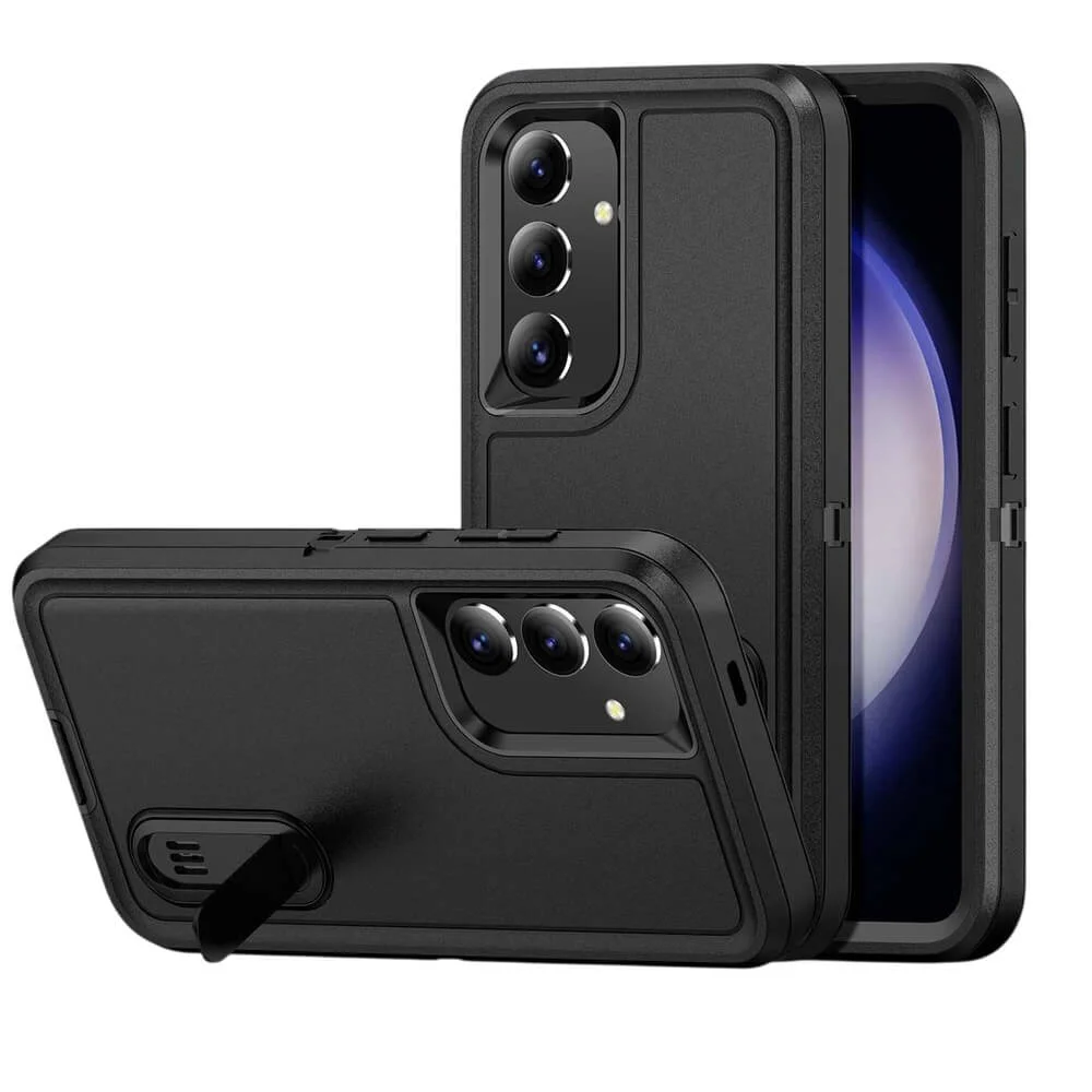 Imagem 5 de 5 do produto Capa Antichoque Anti-impacto com Suporte Integrado para Samsung Galaxy S26 Preto - Cor: | Brcshop
