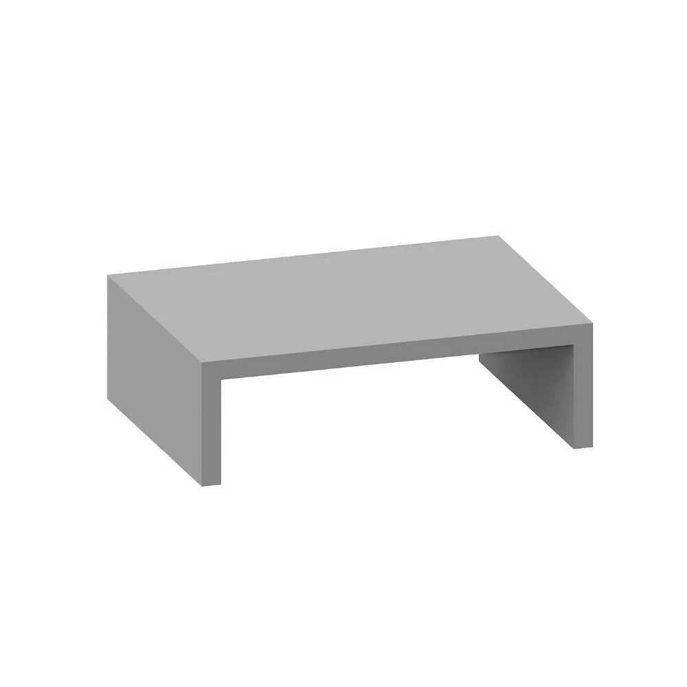Imagem 2 de 3 do produto Suporte Para Monitor De Mesa Mdf 30cm Cinza Sagrado F5 Office