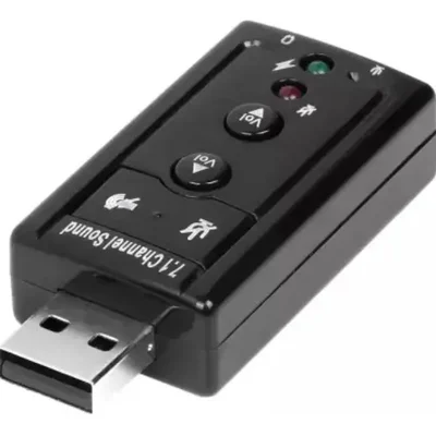 Placa De Som Usb 7.1 It-blue P2 Fone Microfone Le-5556