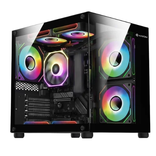 Computador Gamer Preto i7 3ª 16gb Ram Ssd 480gb Rx 580 Tela 23" Gabinete Aquario - view 4