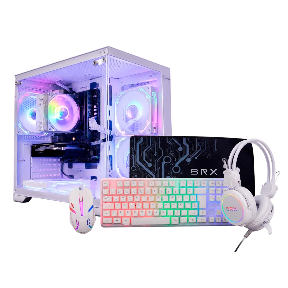 Computador Gamer i7 3ª 16gb Ram Ssd 480gb Rx 580 Tela 23" Gabinete Aquario Branco - view 5