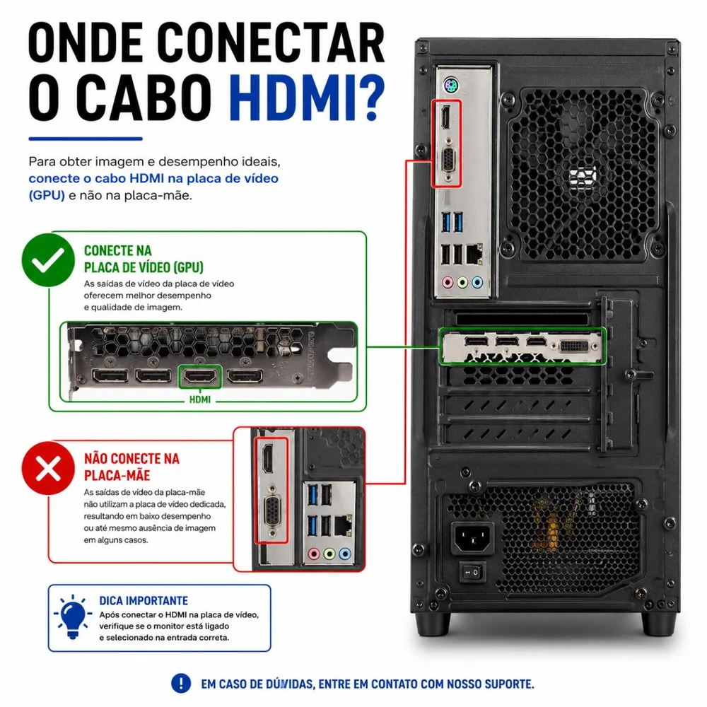Computador Gamer Preto i5 4ª 16gb Ram Ssd 480gb Rx 560 Tela 21.5" Gabinete Aquario - view 2