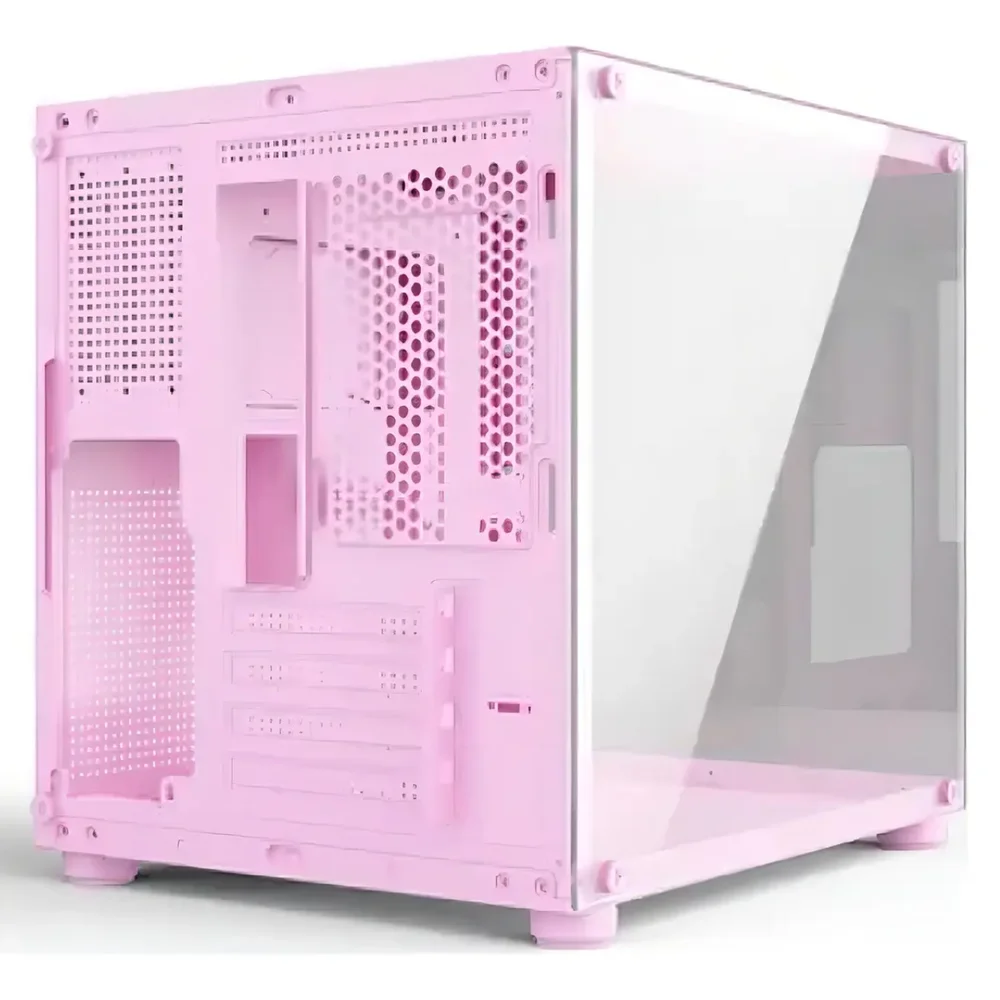 Computador Gamer i7 3ª 16gb Ram Ssd 480gb Rx 560 Tela 23" Branco Gabinete e Combo Rosa - view 4