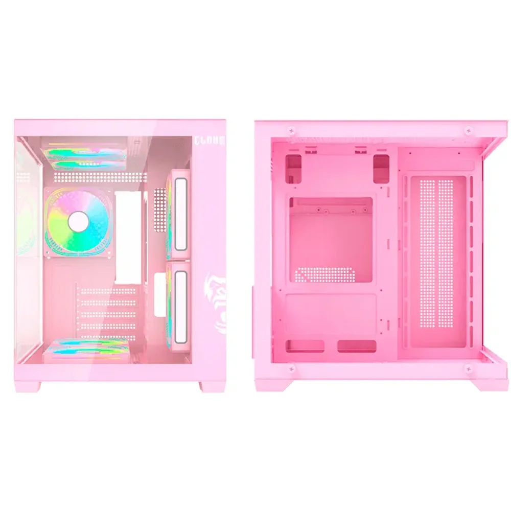 Computador Gamer i7 3ª 16gb Ram Ssd 480gb Rx 560 Tela 23" Branco Gabinete e Combo Rosa - view 5
