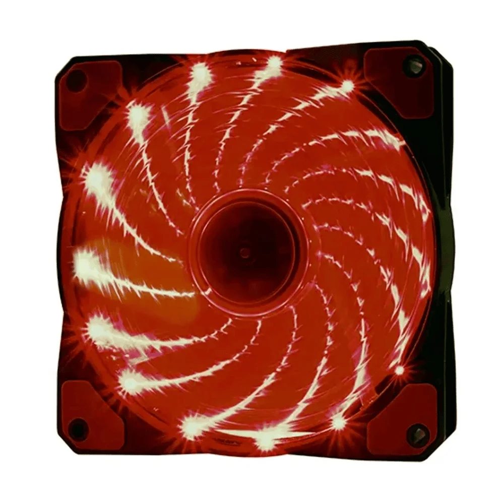 Imagem 3 de 4 do produto Kit 3x Cooler Fan 120mm Vermelho 16 LEDs F20 Oex Game