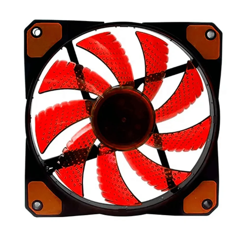 Imagem 4 de 4 do produto Kit 3x Cooler Fan 120mm Vermelho 16 LEDs F20 Oex Game