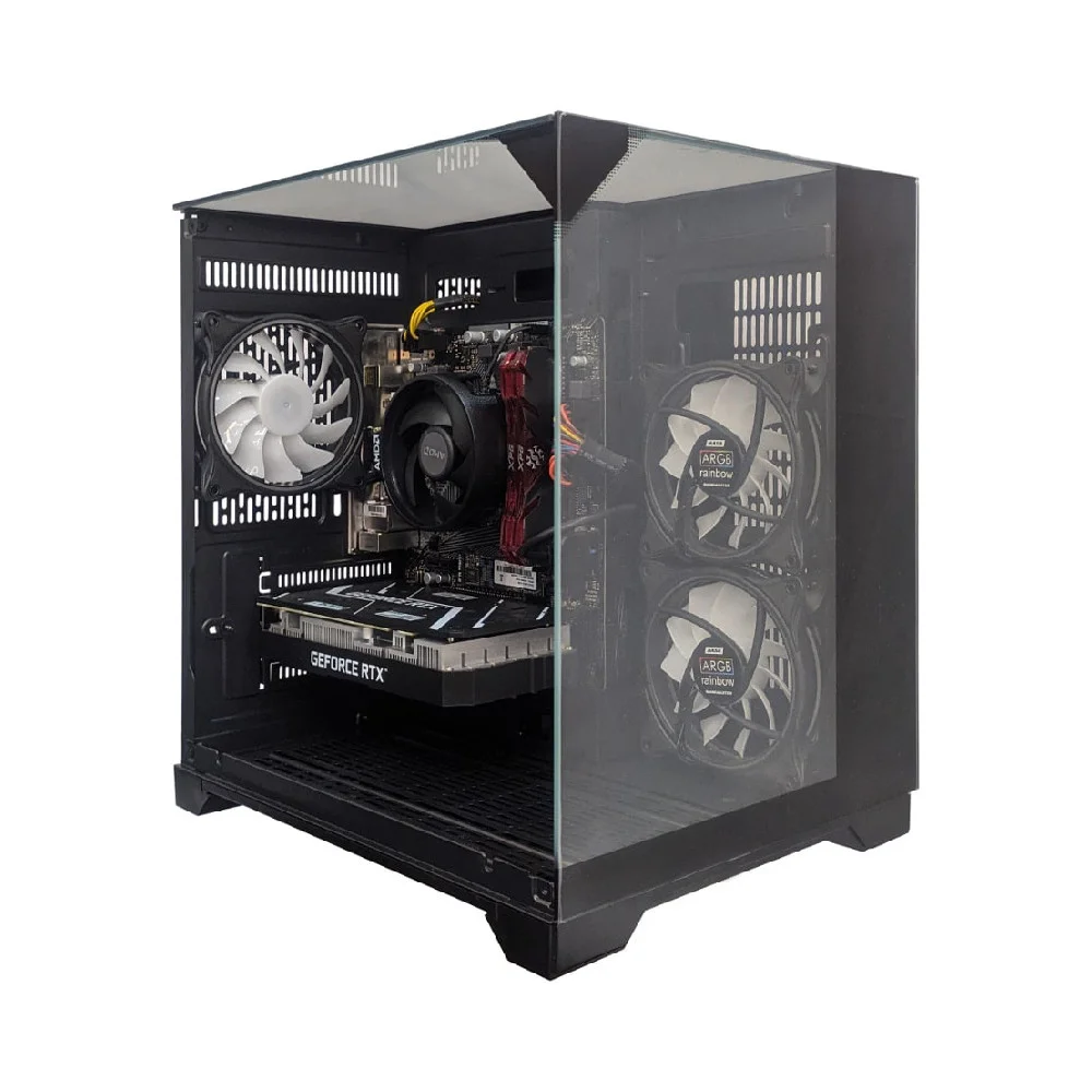 Computador Gamer Ntc Vulcano Amd Aq 1009 Ar Ryzen 7 5700x Nvidia Geforce RTX 3050 6gb 16gb Ddr4 512gb SSD C/3 Fans ARGB Linux - view 2