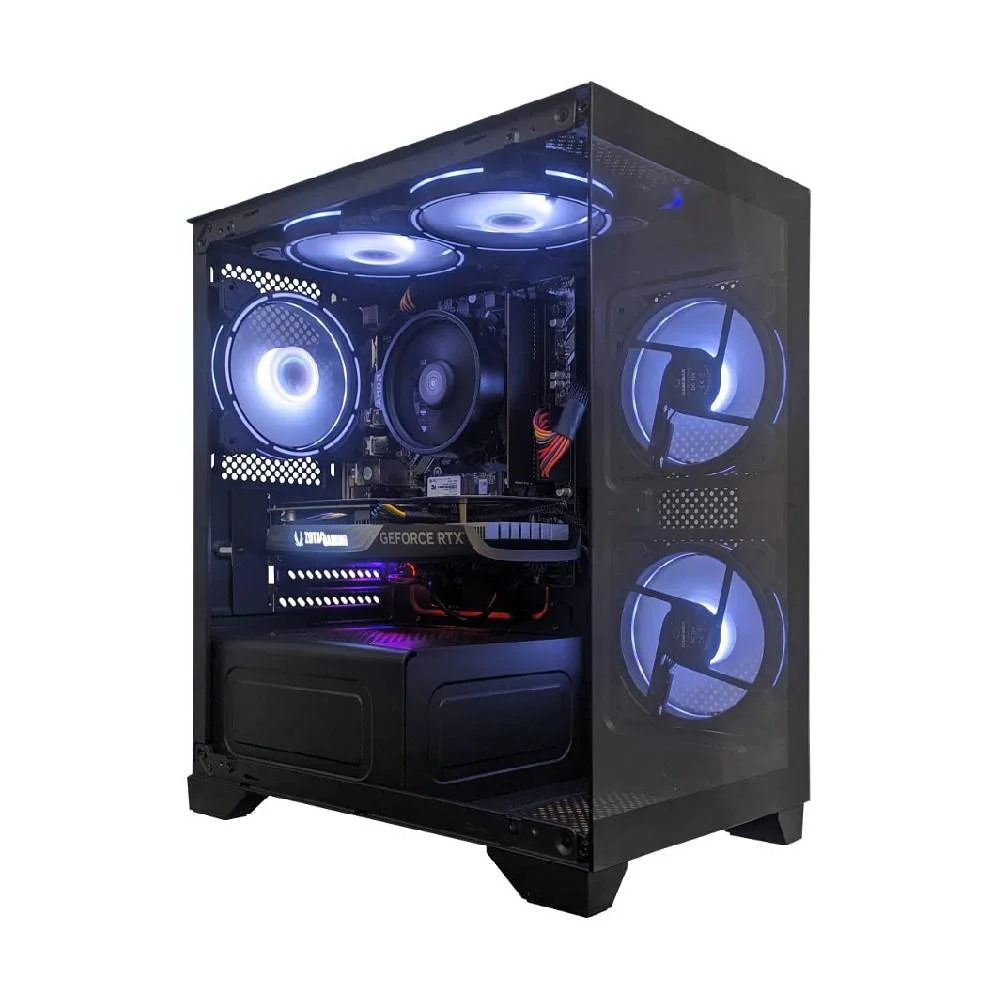 Computador Gamer Ntc Vulcano Amd - Aq 1019 Ar Dual Channel Amd Ryzen 5 5500 Geforce RTX 4060 16gb (2x8GB) Ddr4 512gb SSD C/5 Fans Linux
