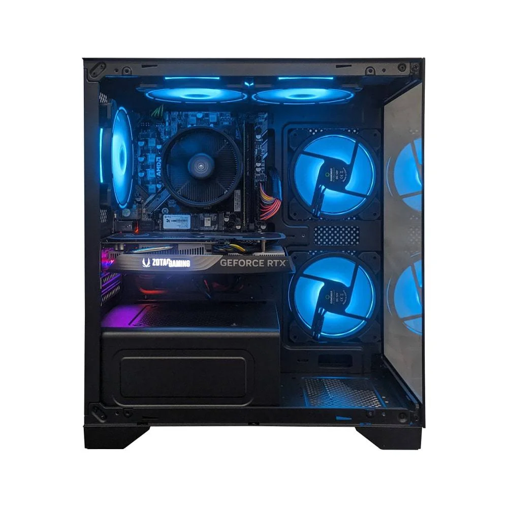 Computador Gamer Ntc Vulcano Amd - Aq 1019 Ar Dual Channel Amd Ryzen 5 5500 Geforce RTX 4060 16gb (2x8GB) Ddr4 512gb SSD C/5 Fans Linux - view 3