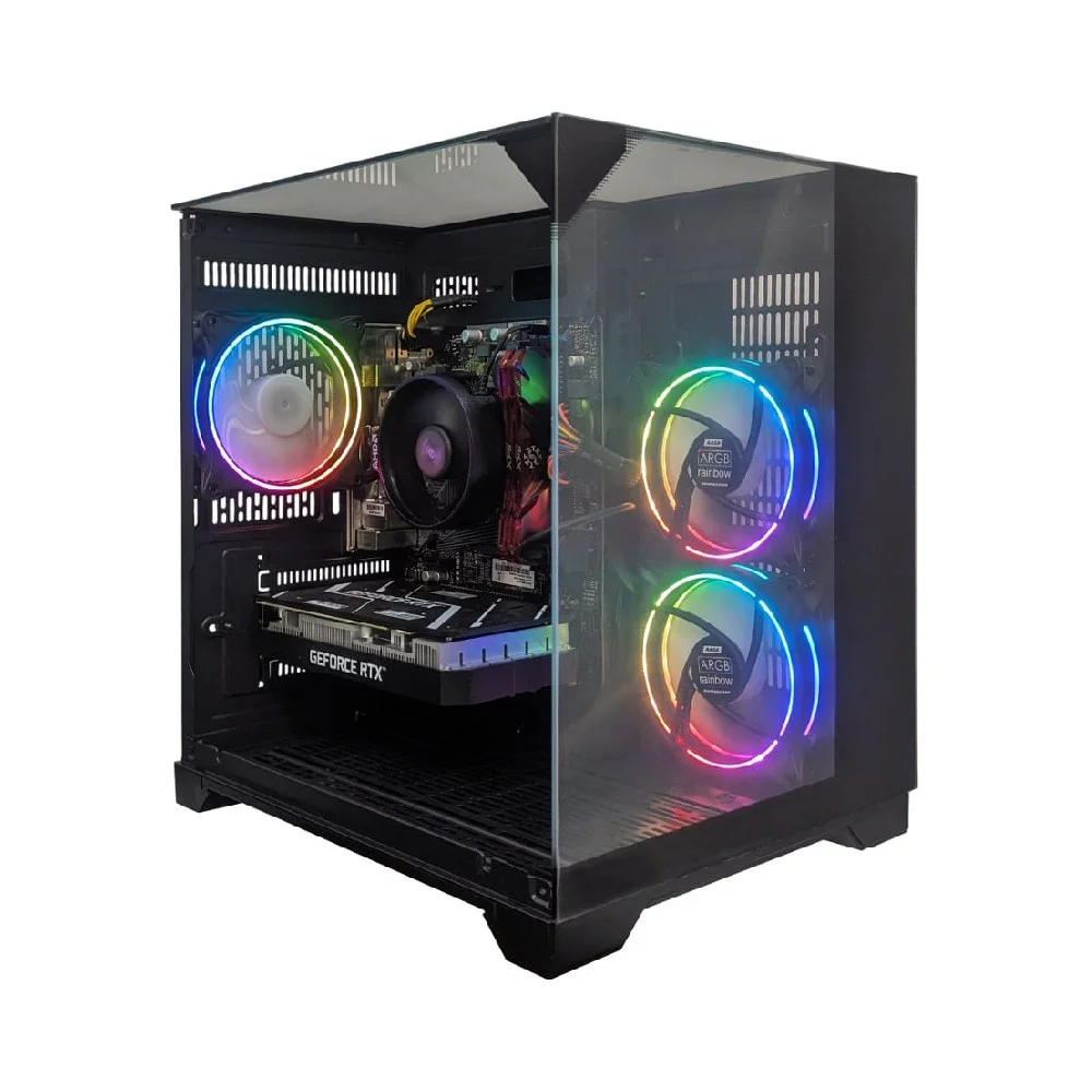 Computador Gamer Ntc Vulcano Amd Aq 1011 Ar Dual Channel Amd Ryzen 5 5600 Geforce RTX 3050 6gb 16gb Ddr4 512gb SSD C/3 Fans Linux