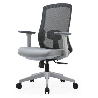 Cadeira Escritório Nr-17 Giratória Diretor Blm189d Blume Tela Mesh Cinza Base Rodizio Nylon