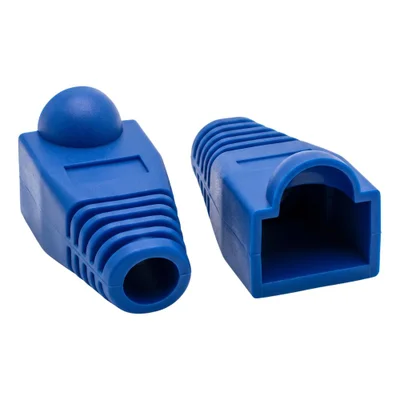 Capa Protetora Para Plugues De Conexao Rj45 Cat5 E Cat6, Azul