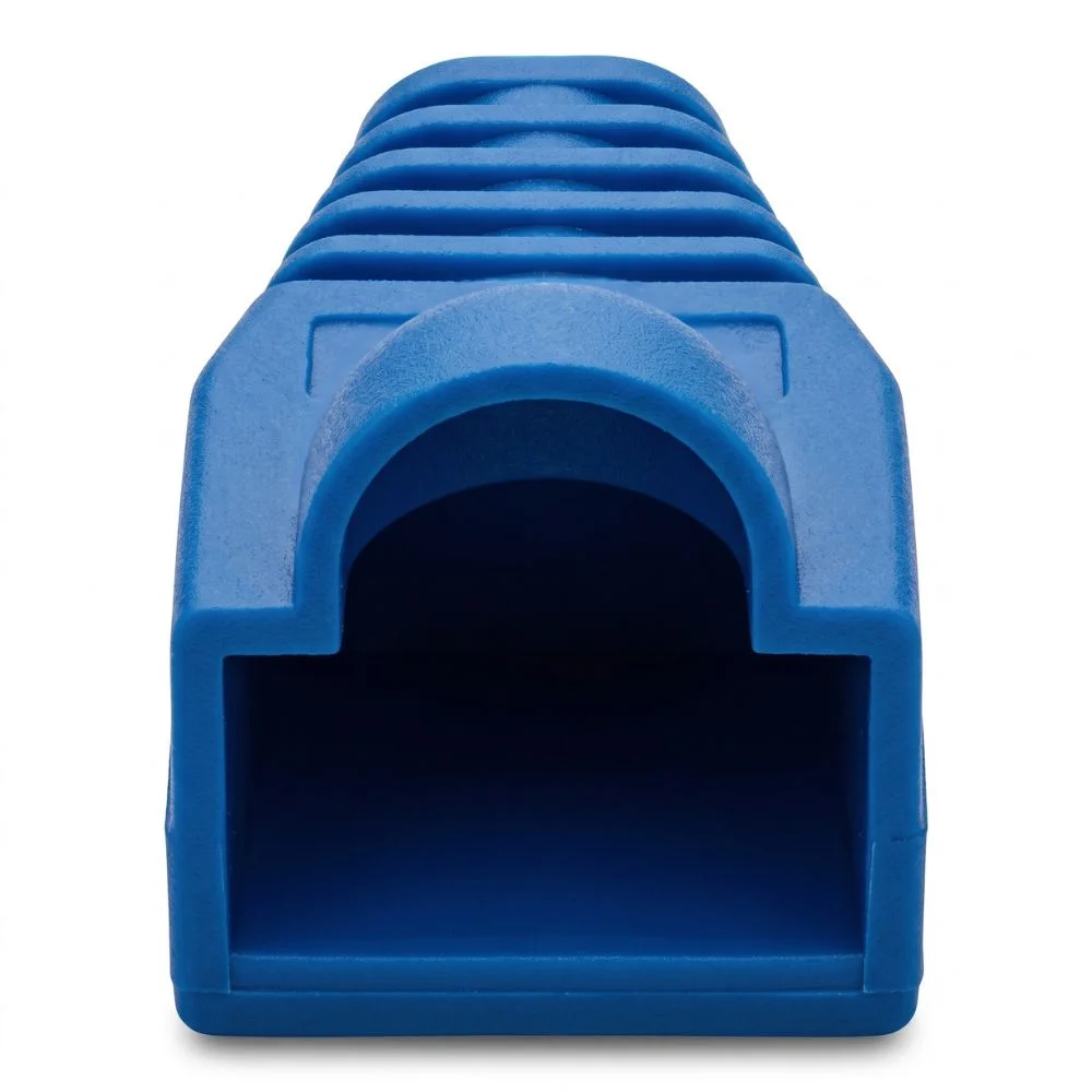 Imagem 2 de 5 do produto Capa Protetora Para Plugues De Conexao Rj45 Cat5 E Cat6, Azul