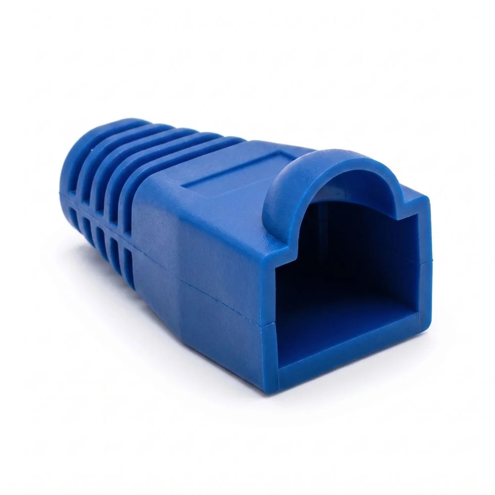 Imagem 4 de 5 do produto Capa Protetora Para Plugues De Conexao Rj45 Cat5 E Cat6, Azul
