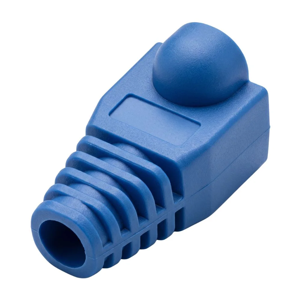 Imagem 5 de 5 do produto Capa Protetora Para Plugues De Conexao Rj45 Cat5 E Cat6, Azul