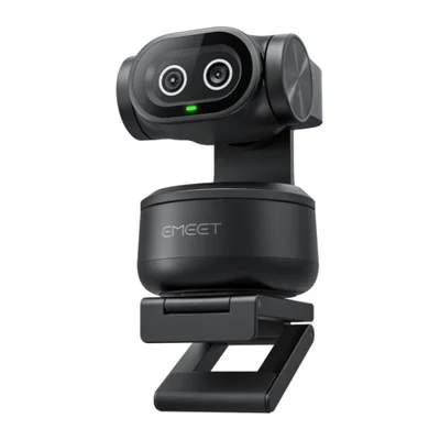Webcam Emeet Pixy 4k Usb Para PC - Ptz, Câmera Dupla, Rastreamento Por Ia, Controle Por Gestos, Sensor Sony