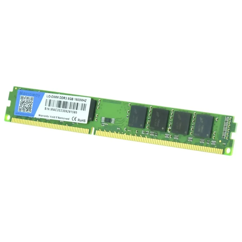 Imagem 3 de 4 do produto Memoria Ram Para Desktop Macroway 8GB Ddr3 1600mhz Cl11 240pin