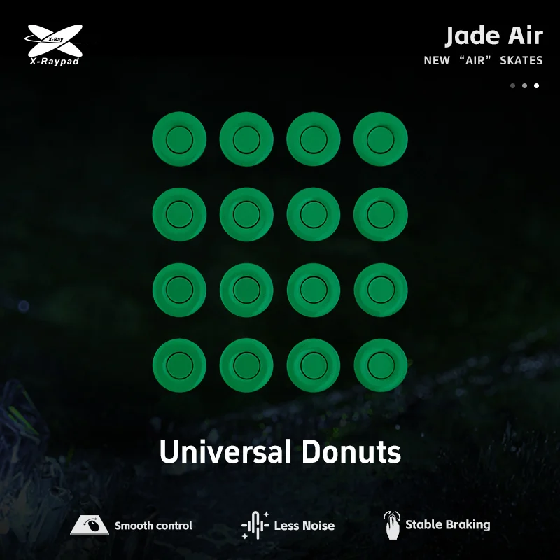 Imagem 3 de 3 do produto Mouse Feet X-raypad Jade Air Universal Donuts (32 PCs, D9.5mm)