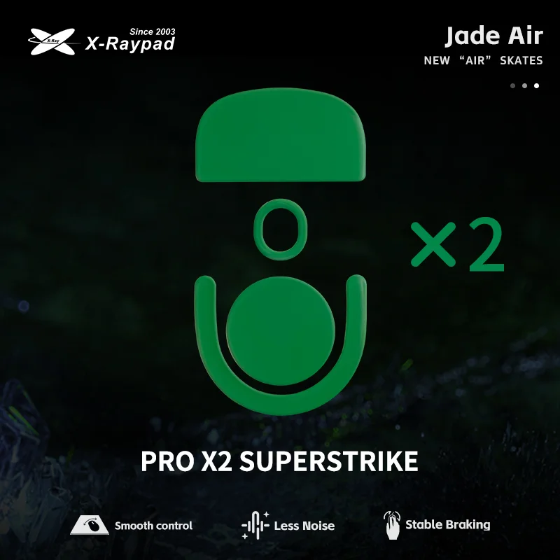 Imagem 2 de 2 do produto Mouse Feet X-raypad Jade Air Logitech G Pro X Superlight 2/ X2 Superstrike