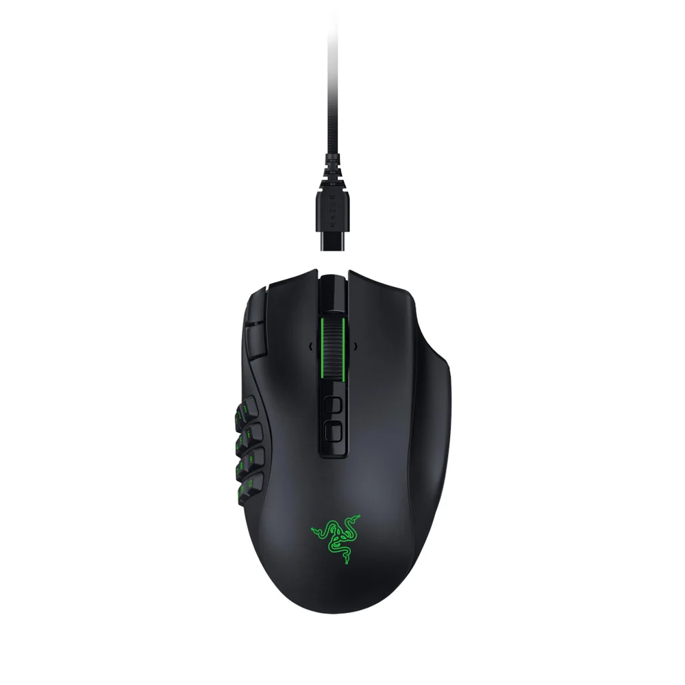 Imagem 3 de 5 do produto Mouse Gamer Sem Fio Razer Naga V3 Pro Tri-modo Com 23 Botões Programáveis E 3 Placas Laterais Intercambiáveis - Preto