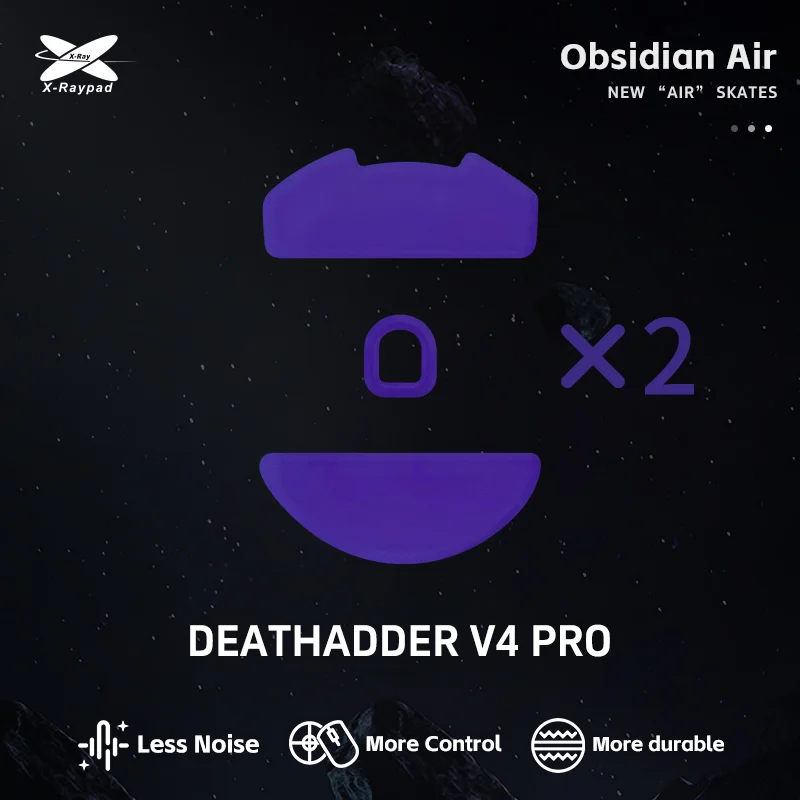 Imagem 2 de 2 do produto Mouse Feet X-raypad Obsidian Air Mouse Skates Para Razer Deathadder V4 Pro