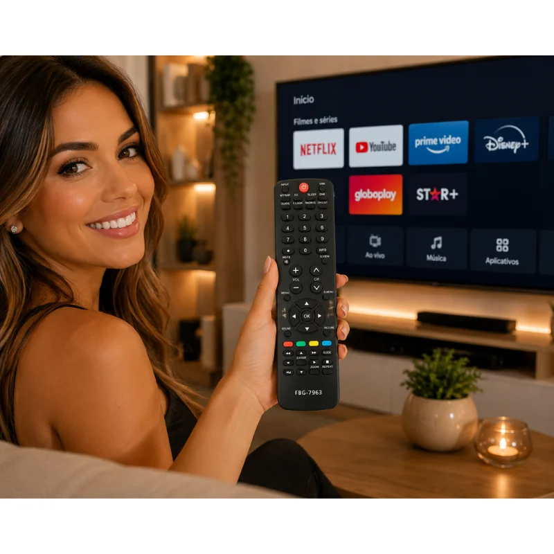 Imagem 2 de 4 do produto Controle Remoto Compatível  Com Tv Buster Lcd LED Fbg-7963 32l05hd 42l05fd 32l06hd