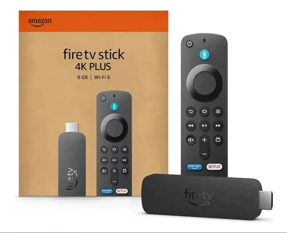 Imagem 1 de 3 do produto Amazon Fire Tv Stick 4k Plus Wifi6 Jogue XBOX Game Pass Cor Preto Tipo De Controle Remoto De Voz